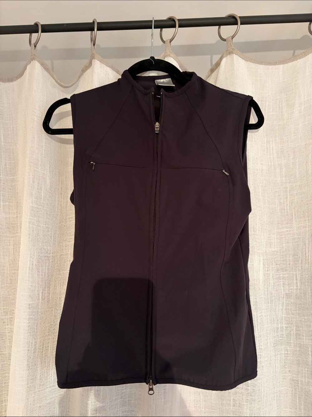 Nike Black Zip Front Performance Vest